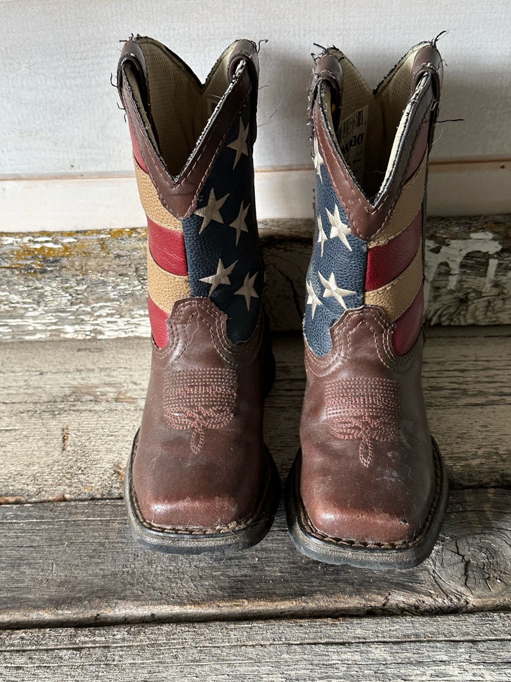 Lil’ Durango | Kids Patriotic Western Flag Cowboy Boots